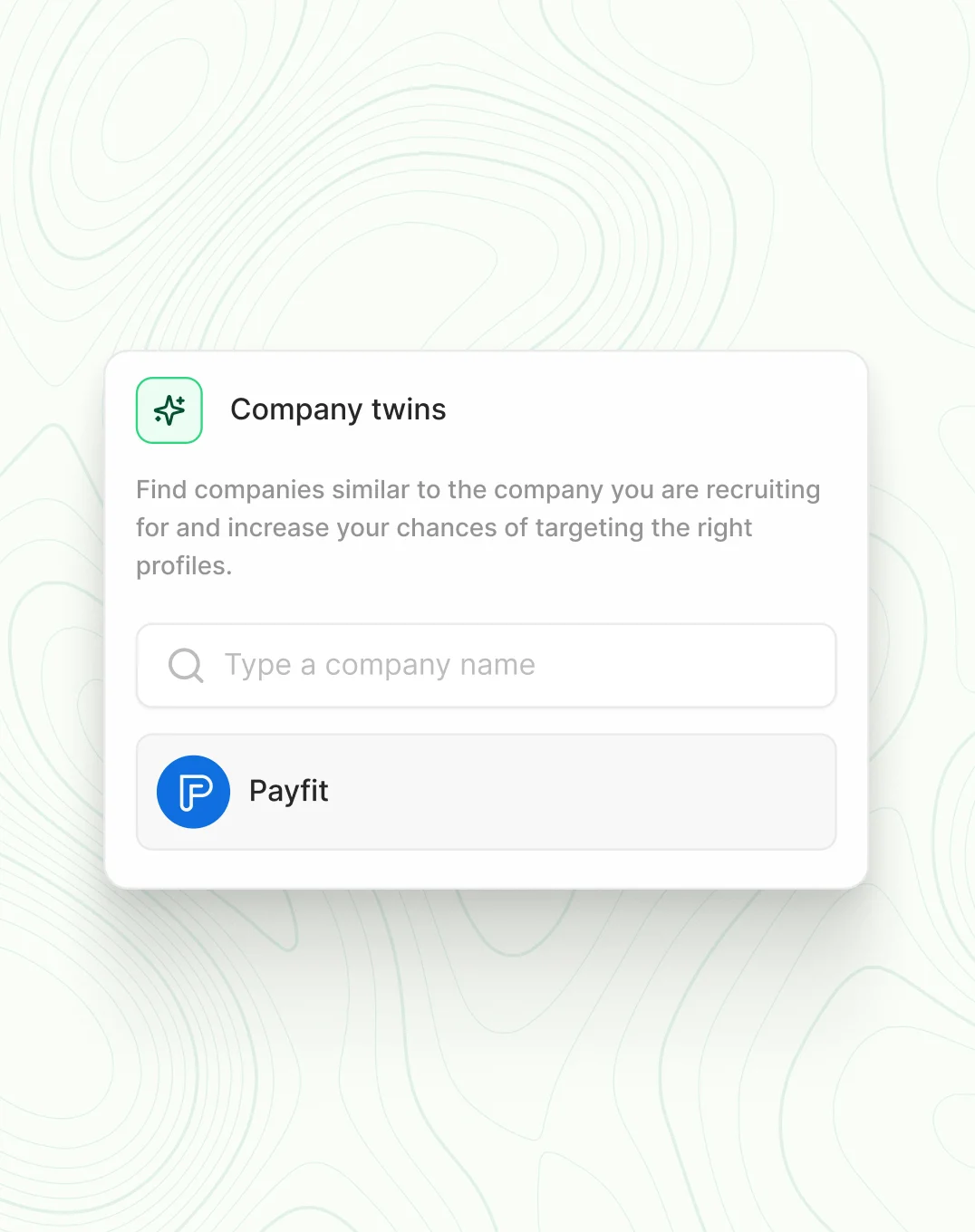 Talentfindr Company Twin feature : 
In the final iteration, I added company lookalikes ("Company Twins"), letting recruiters enter a company name and instantly surface similar targets. Combined with bulk contact enrichment and centralized multichannel messaging, these refinements made the tool both powerful and easy to adopt.